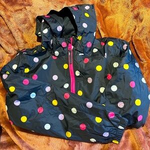 Me Jane Dark Blue Jacket with Colorful Dots